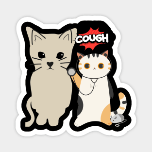 cat coughing Magnet