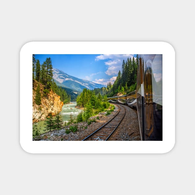 All Aboard the Rocky Mountaineer Magnet by BrianPShaw