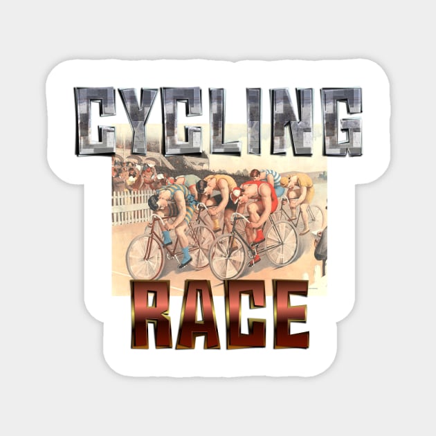 Cycling Race Magnet by teepossible