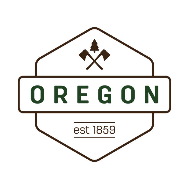 Oregon Axe Badge by HolidayShirts