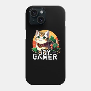 Kawaii Gamer Christmas Cat Phone Case