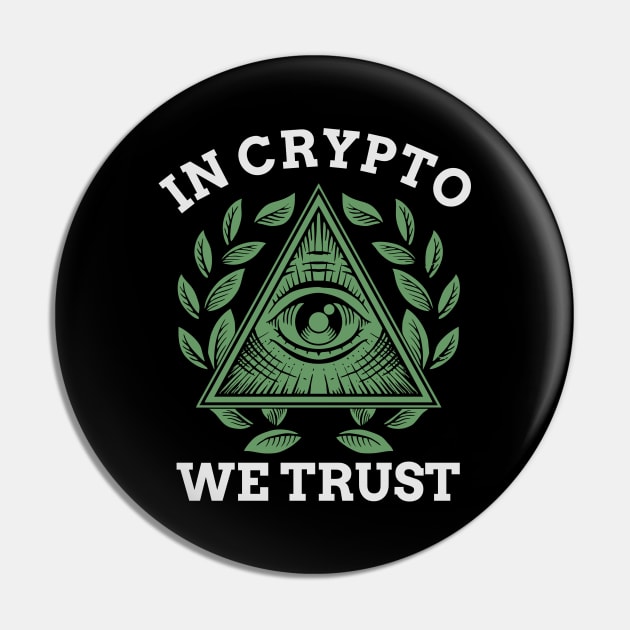 In Crypto We Trust Bitcoin Cryptocurrency Trading Pin by theperfectpresents