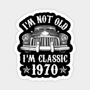 52 Year Old Vintage 1970 Classic Car 52nd Birthday Gifts Magnet