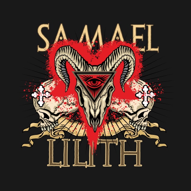 Samael And Lilith by black8elise