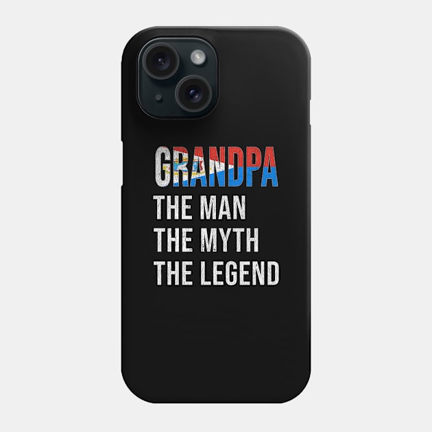 Grand Father St Sint Maartener Grandpa The Man The Myth The Legend - Gift for St Sint Maartener Dad With Roots From  Sint Maarten Phone Case by Country Flags