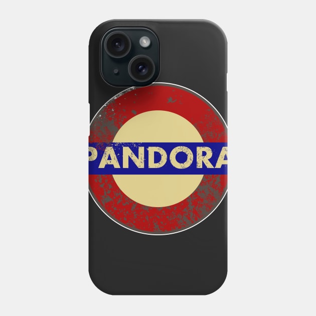 PANDORA METRO STATION SIGN Phone Case by KARMADESIGNER T-SHIRT SHOP