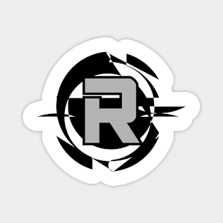 Futuristic Modern Letter R Magnet