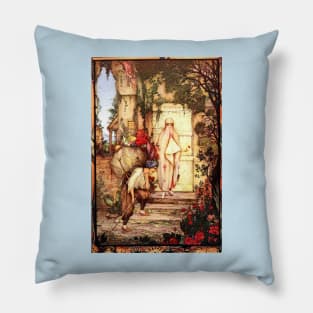 The Arabian Nights - Edward Detmold Pillow