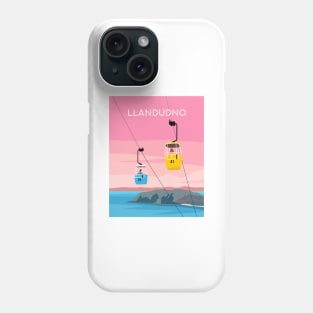 Llandudno Cable Cars - The Great Orme, North Wales in Pink Phone Case