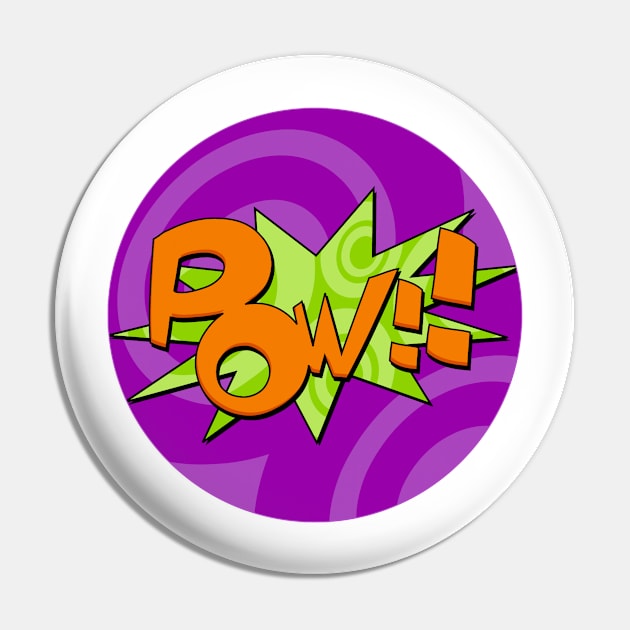 Pow Comic Book Design Pin by markmurphycreative