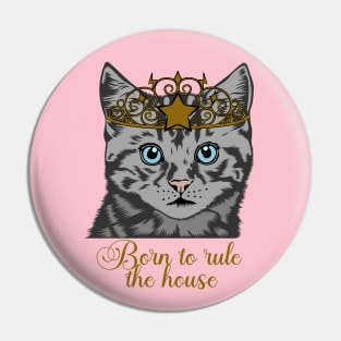 Kitten Rule House Pin