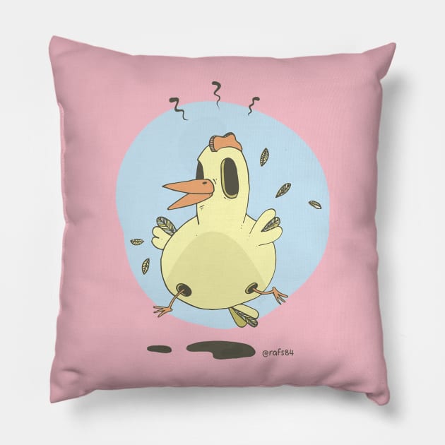 Chicken run Pillow by rafs84