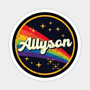 Allyson // Rainbow In Space Vintage Grunge-Style Magnet