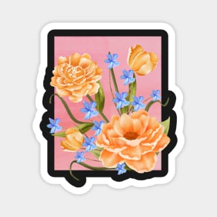 Blooming wildflowers Magnet