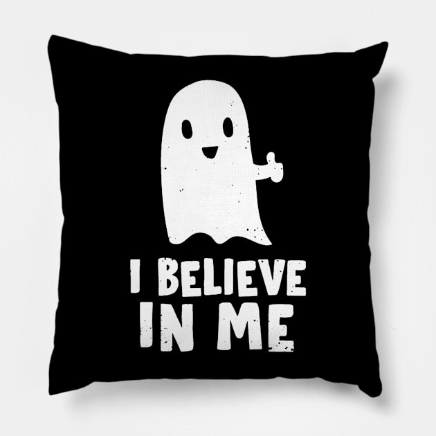 I Believe In Me Pillow by PL Oudin