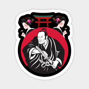 Samurai lover Magnet