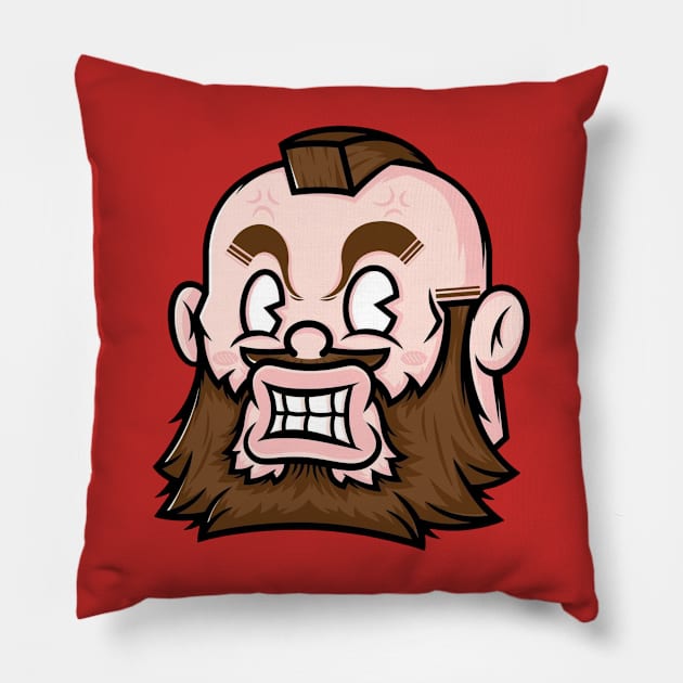 ZANGIEF Pillow by a cat cooking