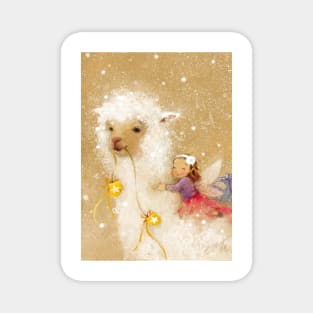 Alpaca and fairy Magnet