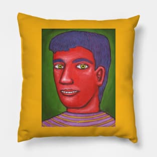 Red Selfportrait Pillow