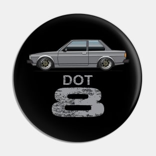 Dot 8 Grey Pin