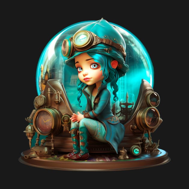 Steampunk Cute Girl by Cute Creatures