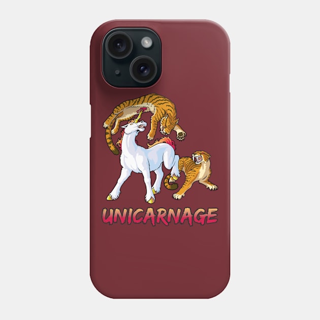 Unicarnage Phone Case by GiveNoFox