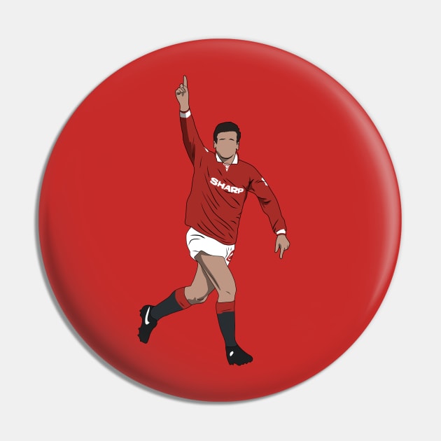 Eric Cantona Comeback Goal Celebration Pin by NostalgiaUltra