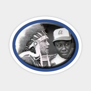 Atlanta Braves - Chief Nocahoma & Hank Aaron Magnet