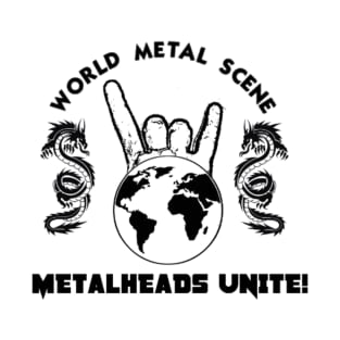 Blk Metalheads Unite T-Shirt