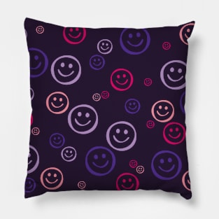 Smiley Faces Outlines Pillow