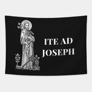 Ite Ad Joseph - Black Bkg Tapestry