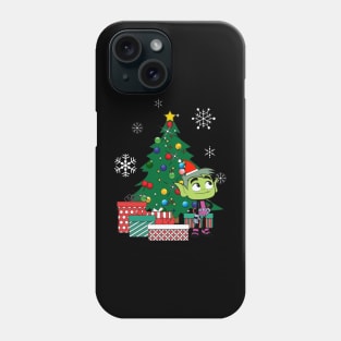 Teen Titans Beast Boy Around The Christmas Tree Phone Case