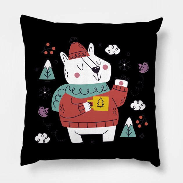 merry christmas Pillow by M_Mary