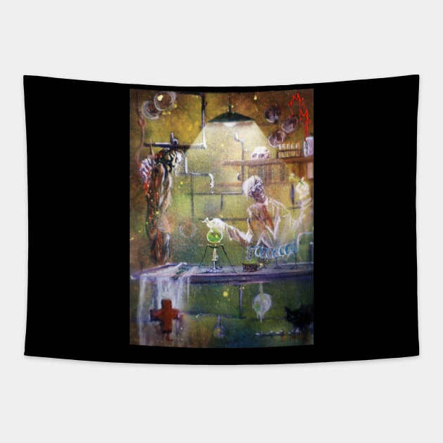 GREAT HERBERT'S GHOST  (opaque) Tapestry by MooreMythos