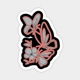 pretty butterfly digital art Magnet