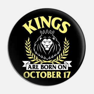 Kings Are Born On October 17 Happy Birthday To Me You Papa Daddy Uncle Brother Husband Son Pin