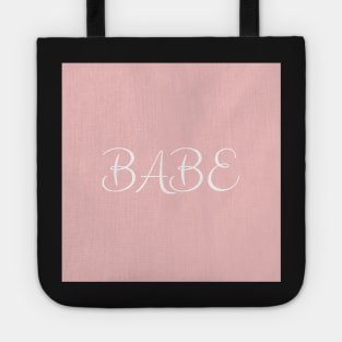 Babe-Baby Pink Tote
