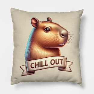 Listen to the Capybara! Pillow