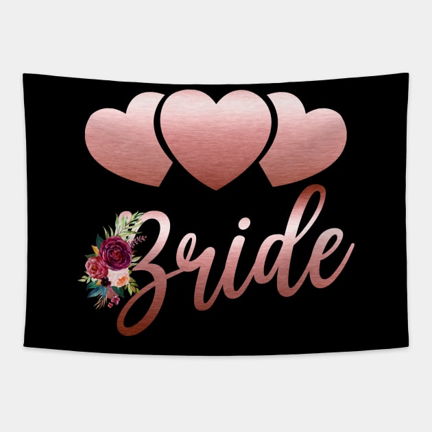 Bride Bridal Wedding Bachelorette Party Tapestry by Studio Hues