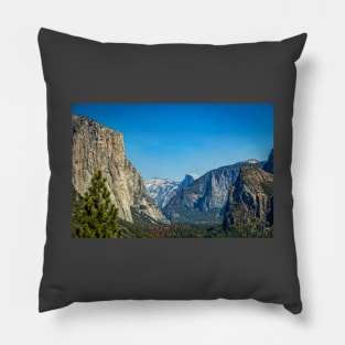 Tunnel View El Capitan Half Dome Cathedral Rocks Yosemite National Park Pillow