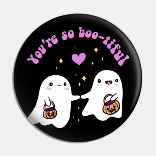 You are so boo-tiful a cute ghost couple for halloween Pin