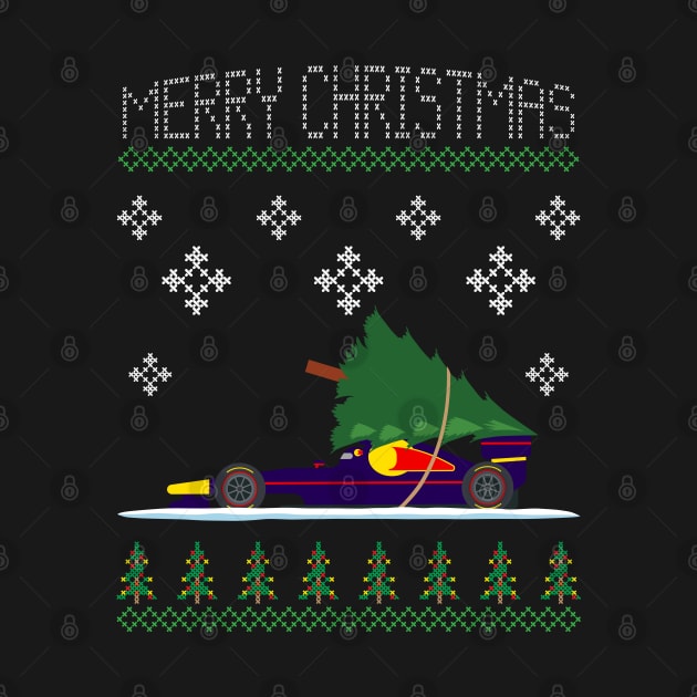 Purple Bull Christmas Car by HSDESIGNS