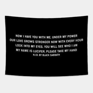 N.I.B Lyrics Tapestry