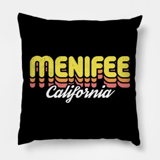 Retro Menifee California Pillow