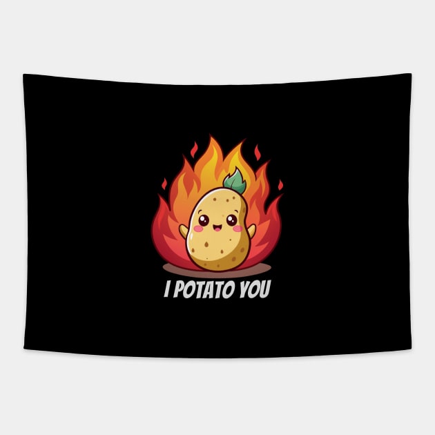 I Potato You: Adorable Potato Love Pun Merch | PunnyHouse Tapestry by PunnyHouse