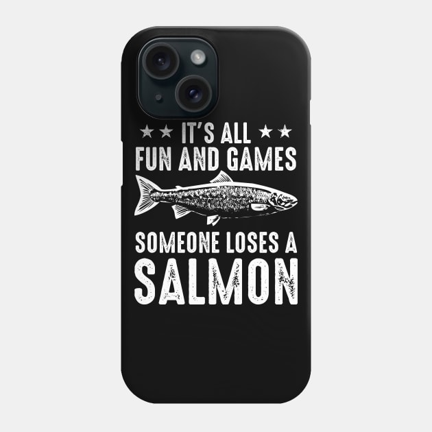 It's All Fun And Games Until Someone Loses A Salmon Phone Case by Atelier Djeka