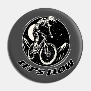 tshirt downhill bike lest's flow Pin