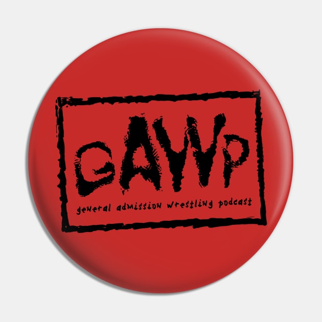 GAWP Spraypaint black Design Pin by GAWPshow