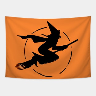 Witch Silhouette Tapestry