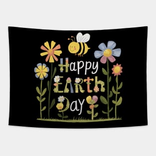 Womens Floral Earth Day With boho Flowers for women and kids Tapestry